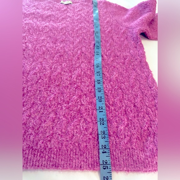 brand: Appleseed's, size M, knitted sweater, pink color. - Picture 3 of 9